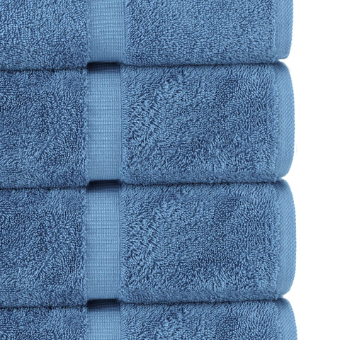 Chakir Turkish Linens | Hotel & Spa Quality 100% Cotton Premium Turkish Towels | Soft & Absorbent (6-Piece Hand Towels, Wedgewood)