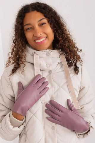 AT Fashionable Women’s Gloves with Phone-Friendly Embroidery