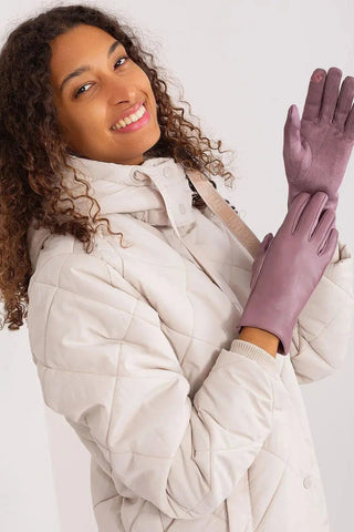 AT Fashionable Women’s Gloves with Phone-Friendly Embroidery