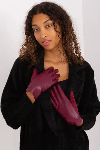 AT Fashionable Women’s Gloves with Phone-Friendly Embroidery