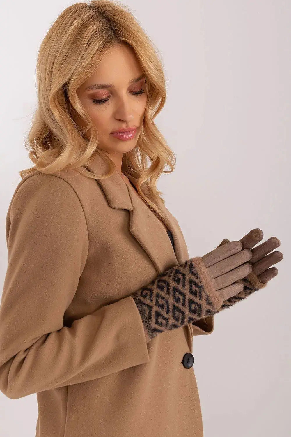 AT Women's Smooth Touchscreen Gloves with Removable Knit Lining