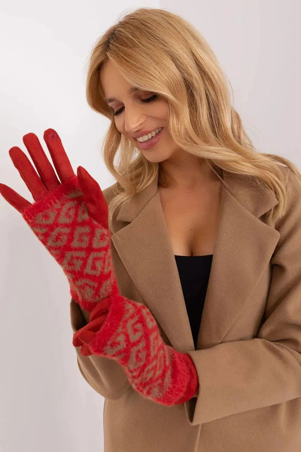 AT Women's Smooth Touchscreen Gloves with Removable Knit Lining