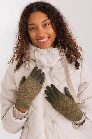 AT Women's Smooth Touchscreen Gloves with Removable Knit Lining