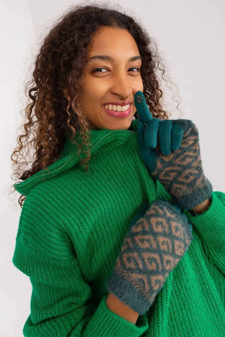 AT Women's Smooth Touchscreen Gloves with Removable Knit Lining
