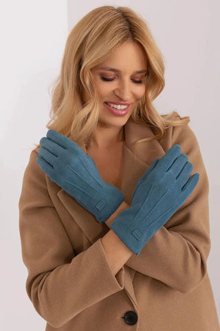 Women's Stylish Gloves with Smooth Finish, Wrist Patch & Phone Access