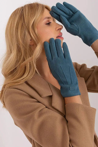 Women's Stylish Gloves with Smooth Finish, Wrist Patch & Phone Access