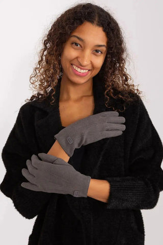 Women's Stylish Gloves with Smooth Finish, Wrist Patch & Phone Access