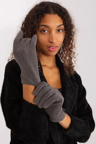 Women's Stylish Gloves with Smooth Finish, Wrist Patch & Phone Access