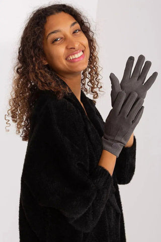 Women's Stylish Gloves with Smooth Finish, Wrist Patch & Phone Access