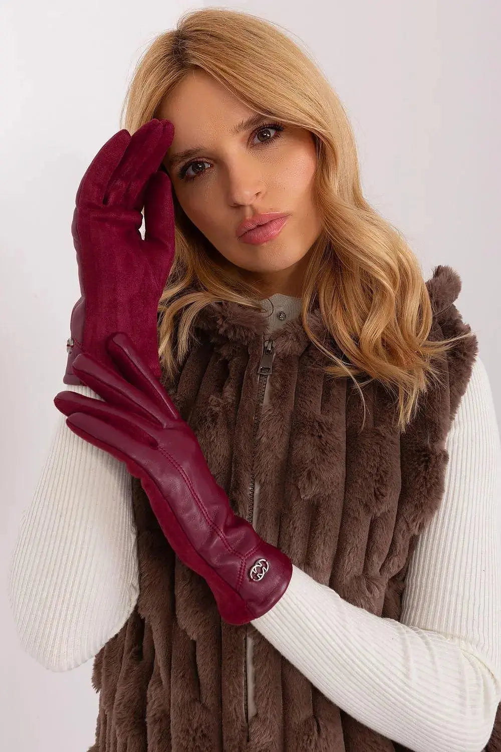AT Gloves Model 191103 – Elegant Women's Insulated Touchscreen Gloves