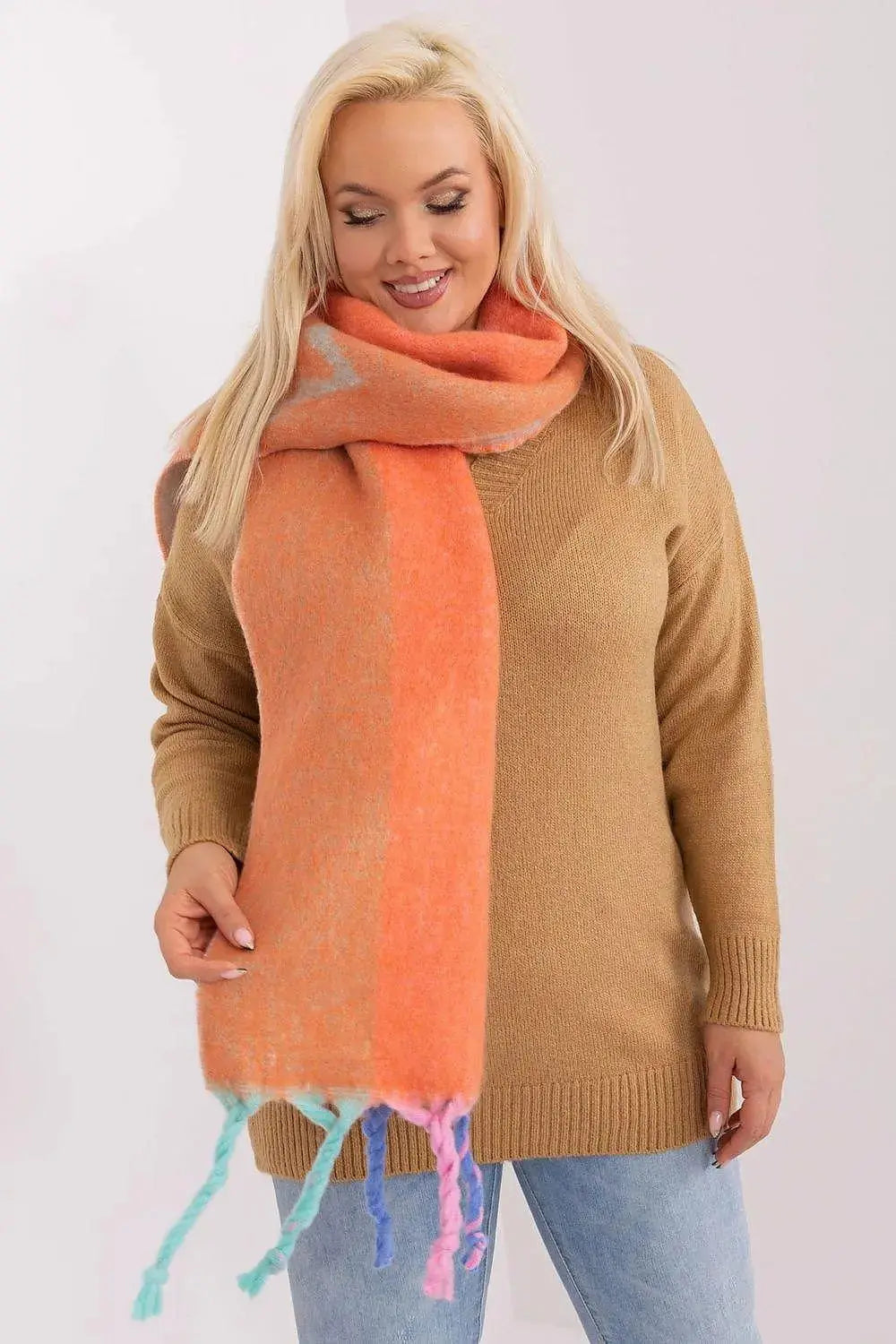 Decorative Stripe Scarf – Soft, Stylish & Cold-Weather Ready