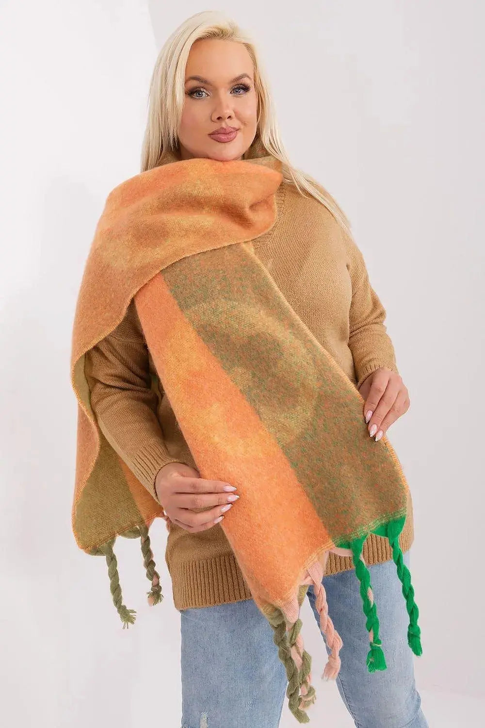 Decorative Stripe Scarf – Soft, Stylish & Cold-Weather Ready