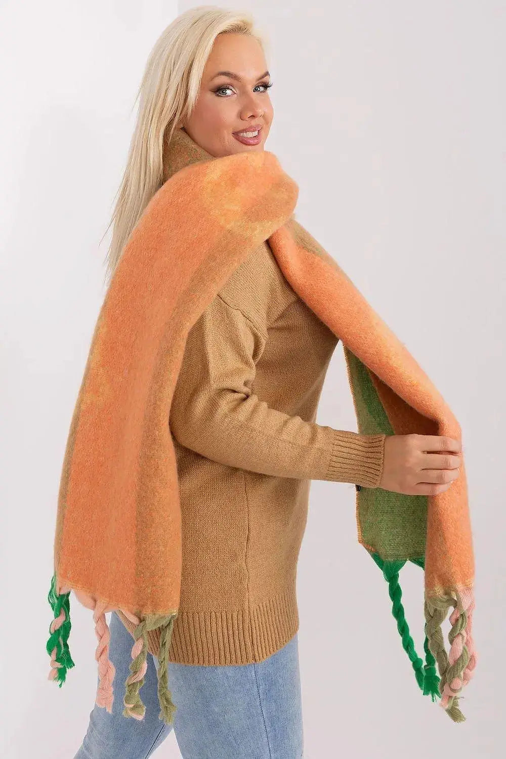 Decorative Stripe Scarf – Soft, Stylish & Cold-Weather Ready