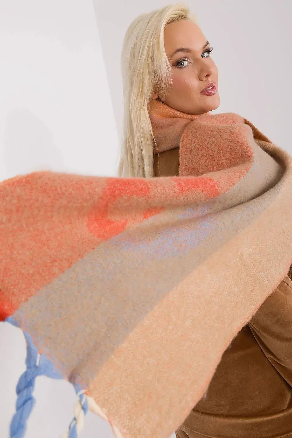 Decorative Stripe Scarf – Soft, Stylish & Cold-Weather Ready