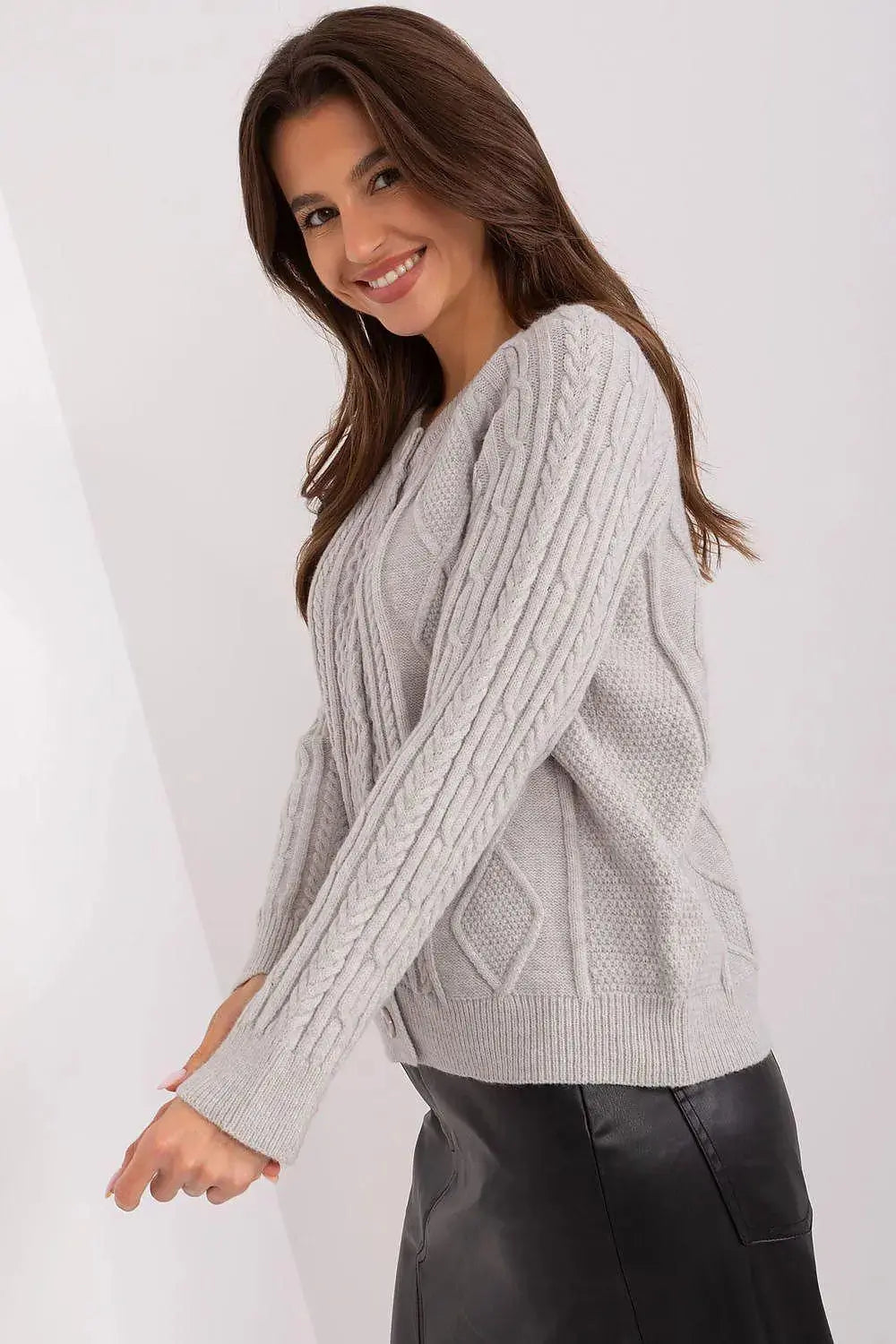 AT fabric texture womens sweater