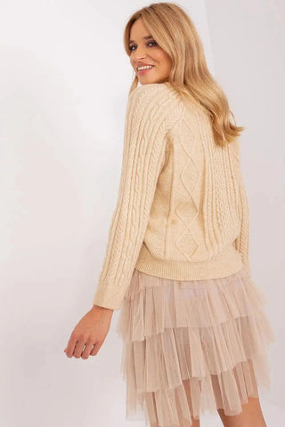 AT fabric texture womens sweater