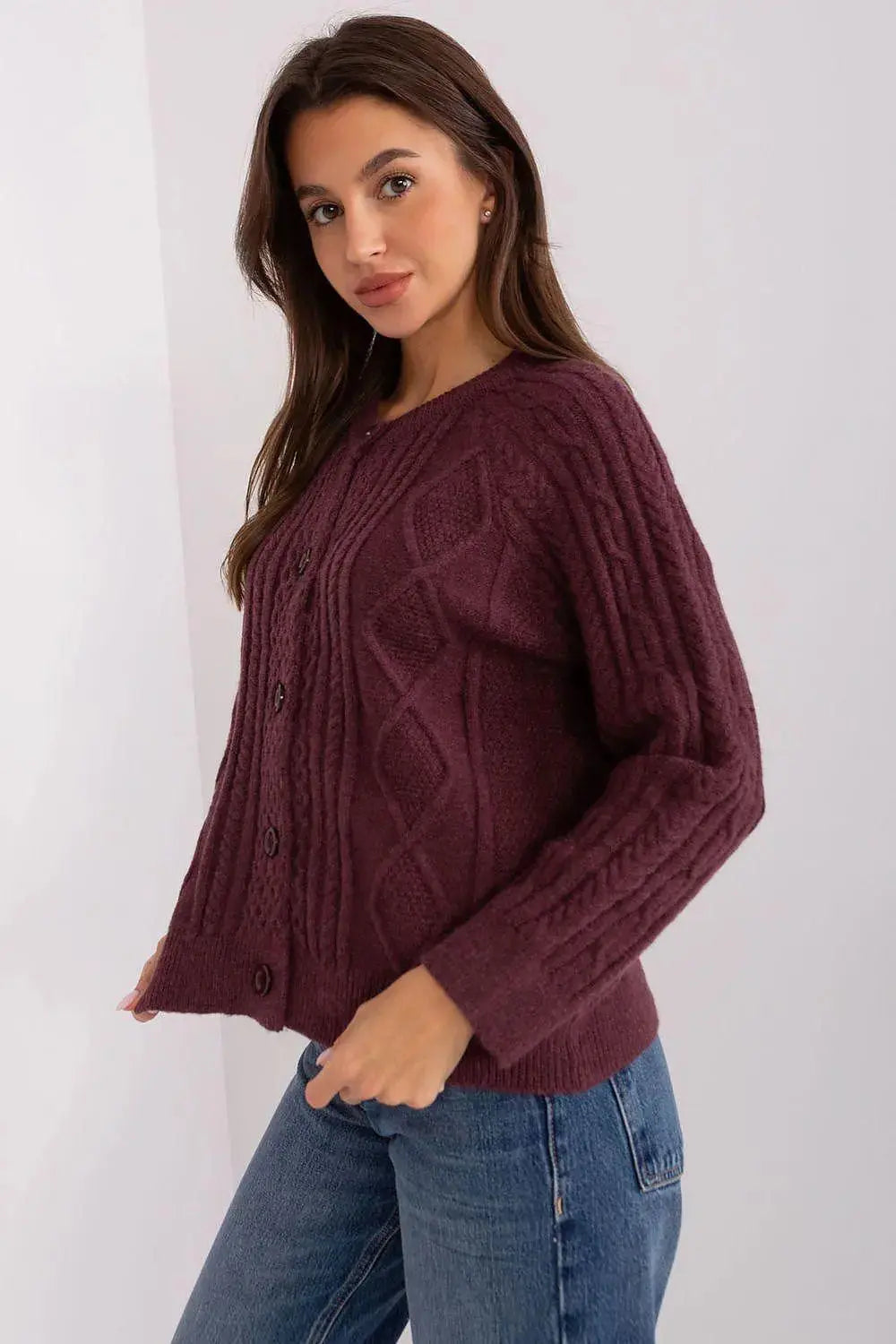AT fabric texture womens sweater