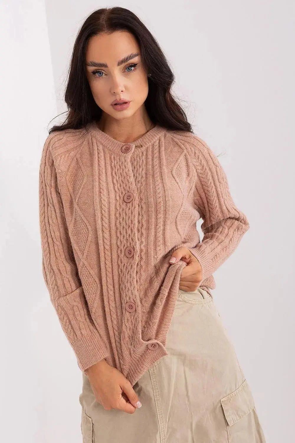 AT fabric texture womens sweater