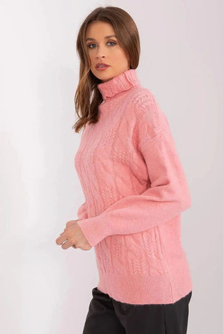 AT high-quality acrylic turtleneck sweater