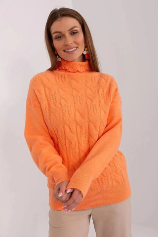 AT high-quality acrylic turtleneck sweater