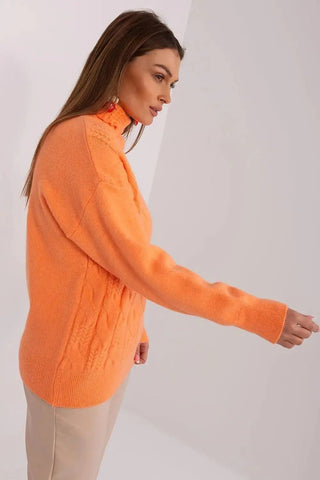 AT high-quality acrylic turtleneck sweater