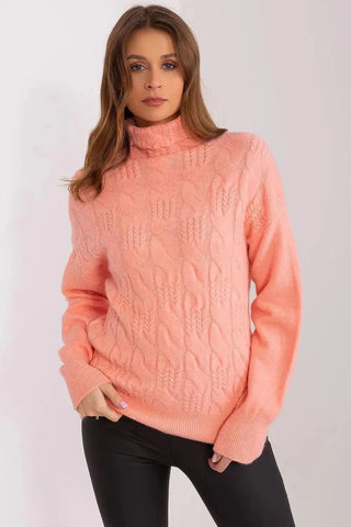 AT high-quality acrylic turtleneck sweater