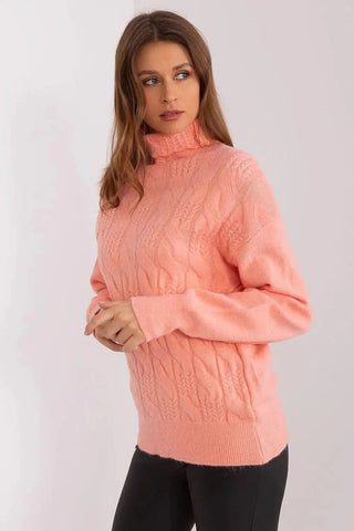 AT high-quality acrylic turtleneck sweater