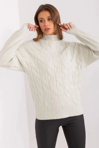 AT high-quality acrylic turtleneck sweater