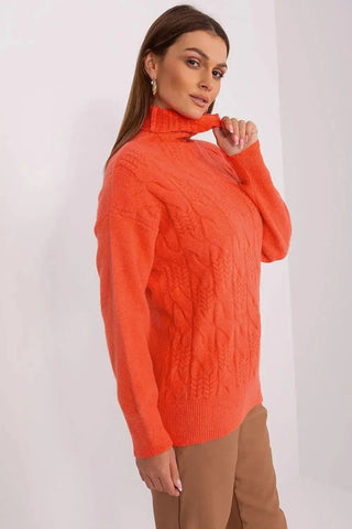 AT high-quality acrylic turtleneck sweater