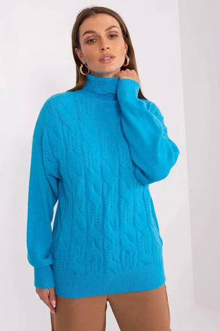 AT high-quality acrylic turtleneck sweater