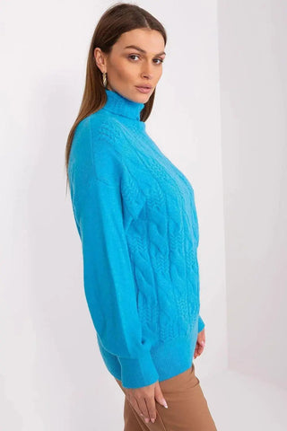 AT high-quality acrylic turtleneck sweater