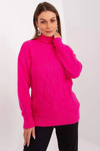 AT high-quality acrylic turtleneck sweater