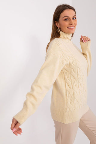 AT high-quality acrylic turtleneck sweater
