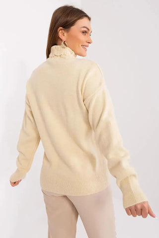 AT high-quality acrylic turtleneck sweater