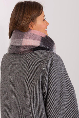 AT long colorful plaid Shawl