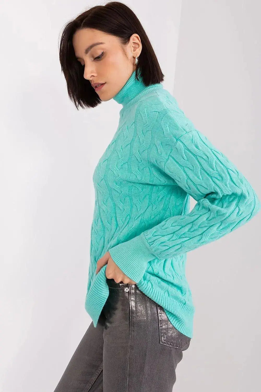 AT long sleeve turtleneck sweater