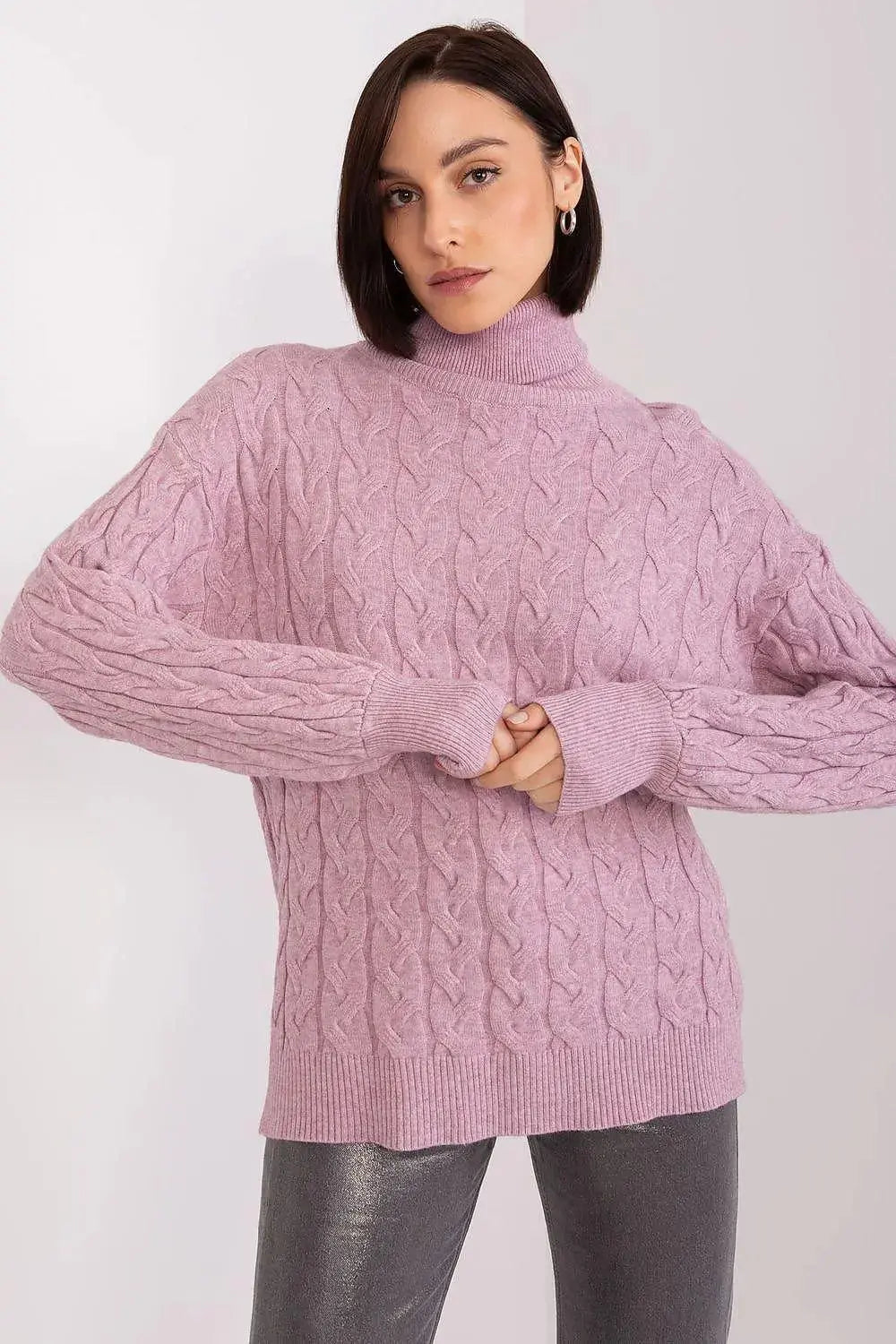 AT long sleeve turtleneck sweater