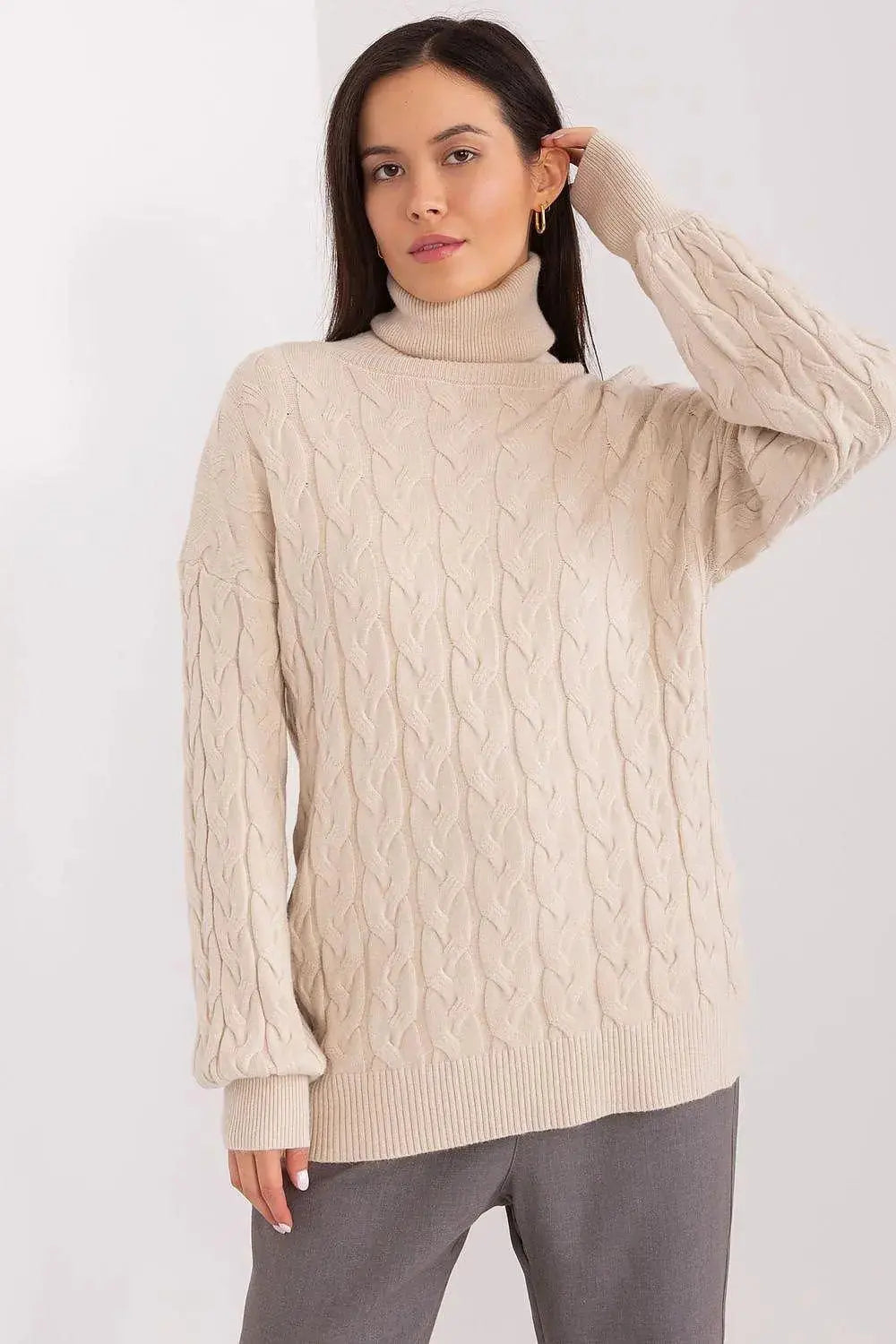 AT long sleeve turtleneck sweater