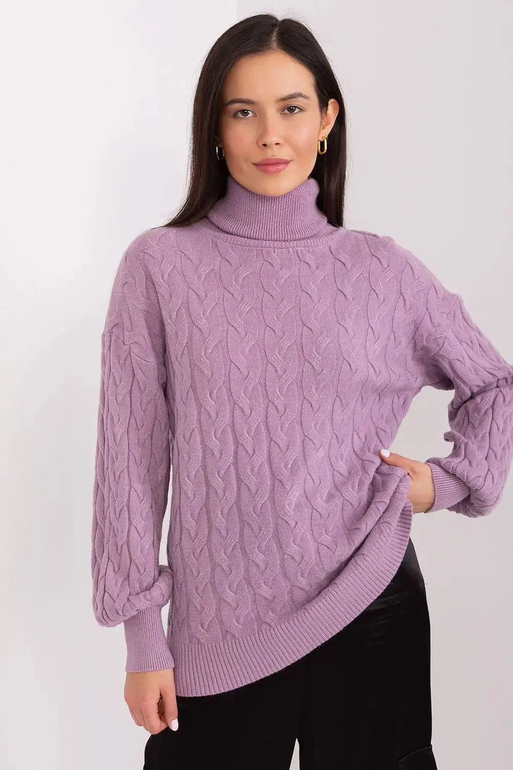 AT long sleeve turtleneck sweater