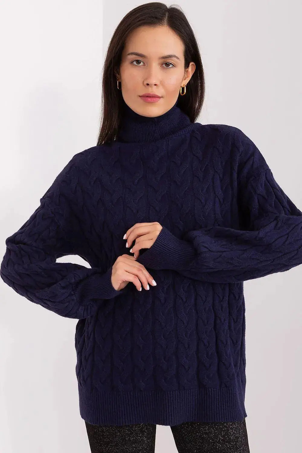 AT long sleeve turtleneck sweater
