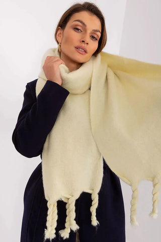AT long, smooth-textured shawl