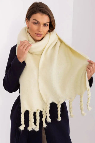 AT long, smooth-textured shawl
