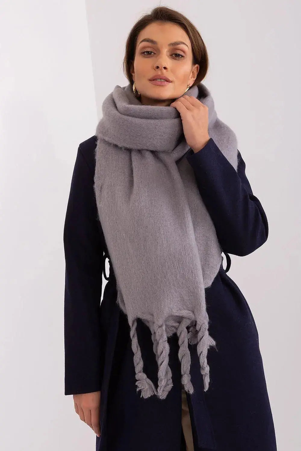 AT long, smooth-textured shawl