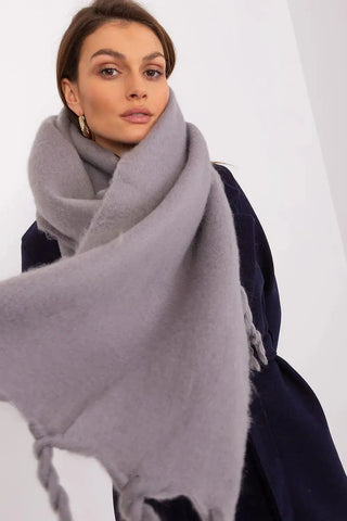 AT long, smooth-textured shawl
