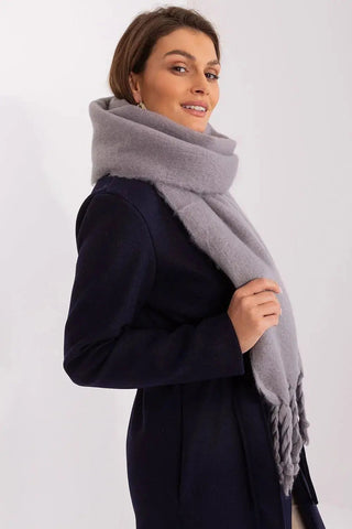 AT long, smooth-textured shawl