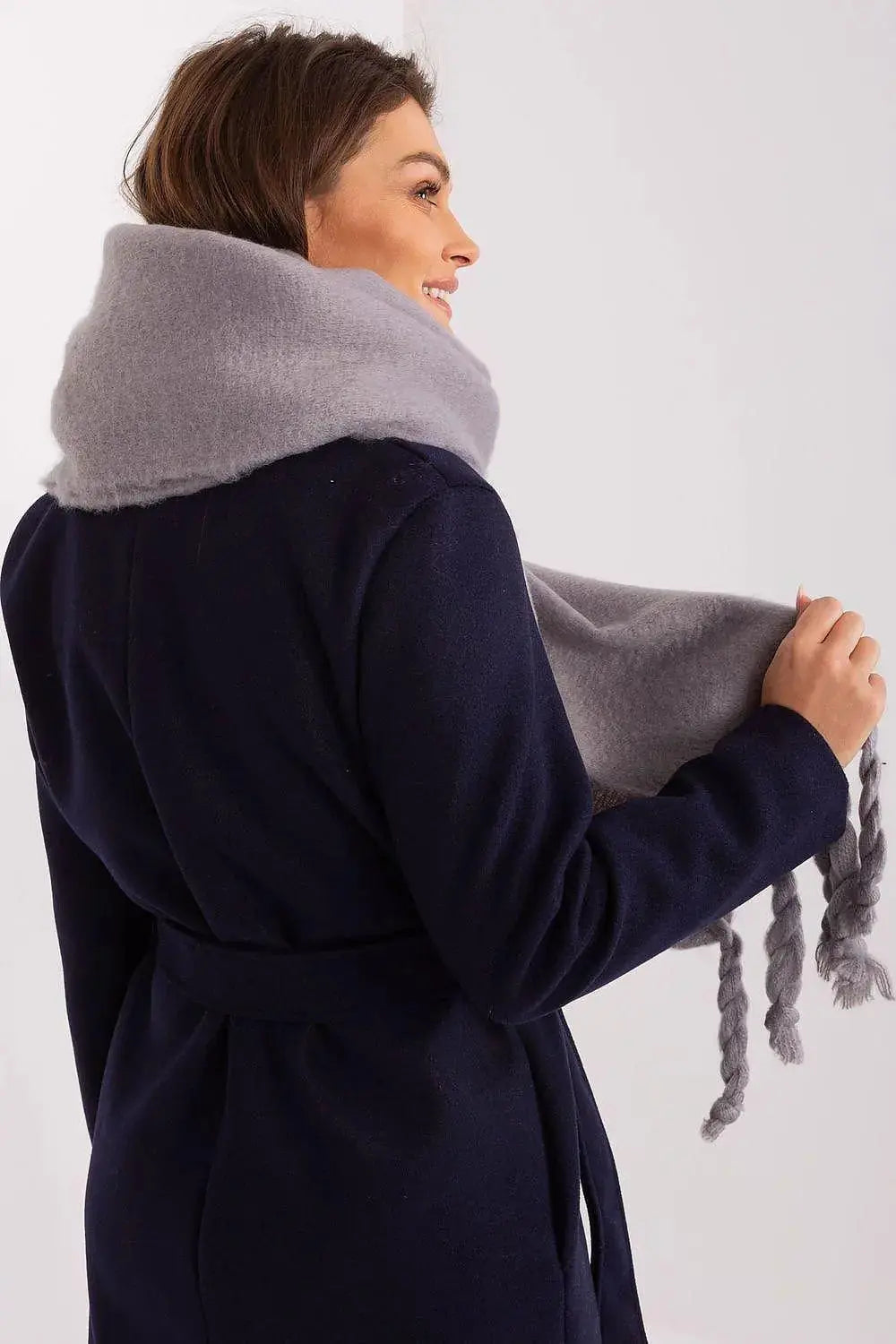 AT long, smooth-textured shawl