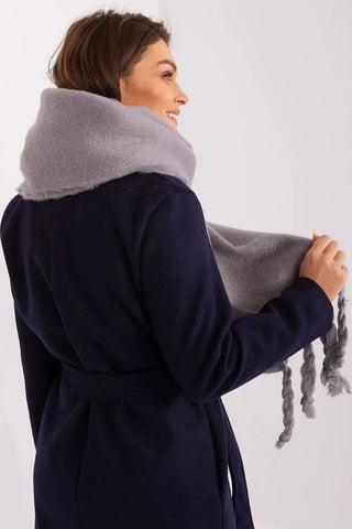 AT long, smooth-textured shawl