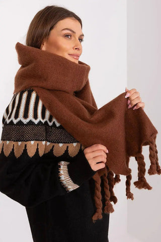 AT long, smooth-textured shawl