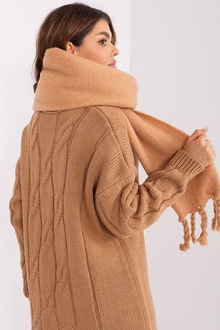 AT long, smooth-textured shawl