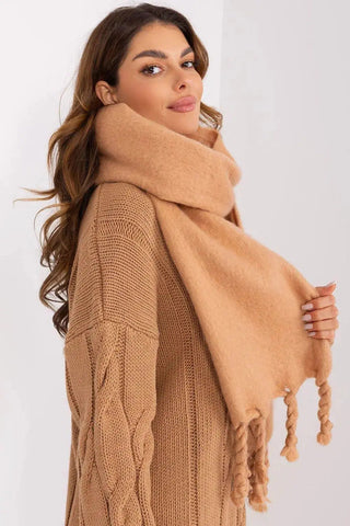 AT long, smooth-textured shawl